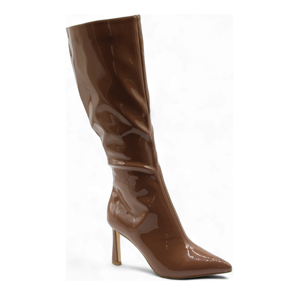 mid heel boots knee high