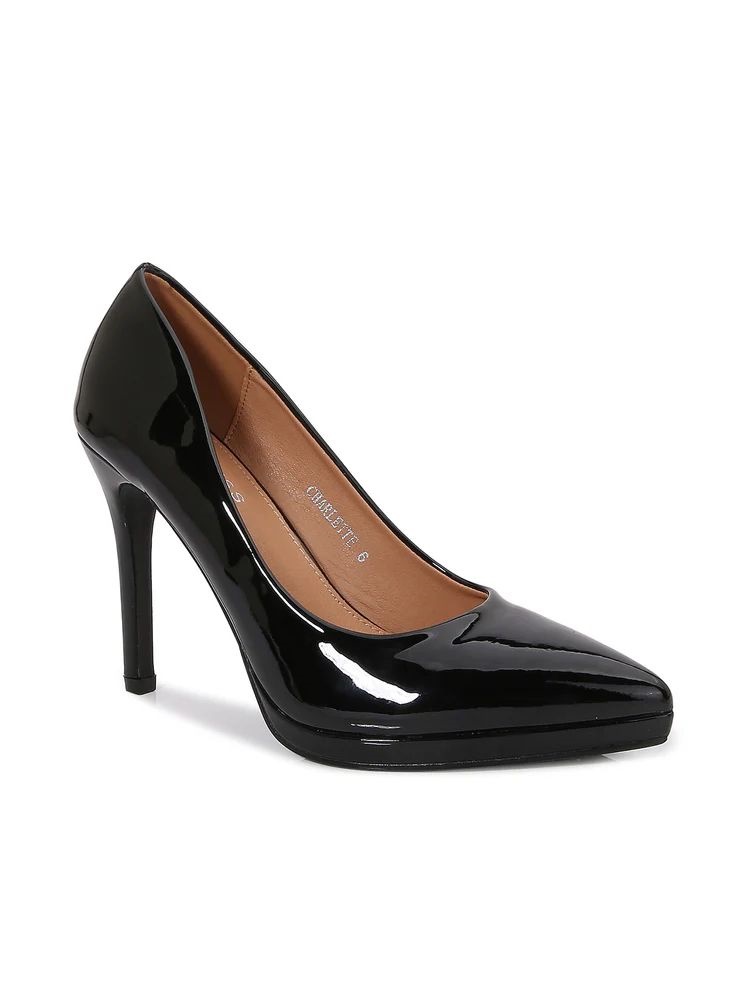 pointed toe platform pumps